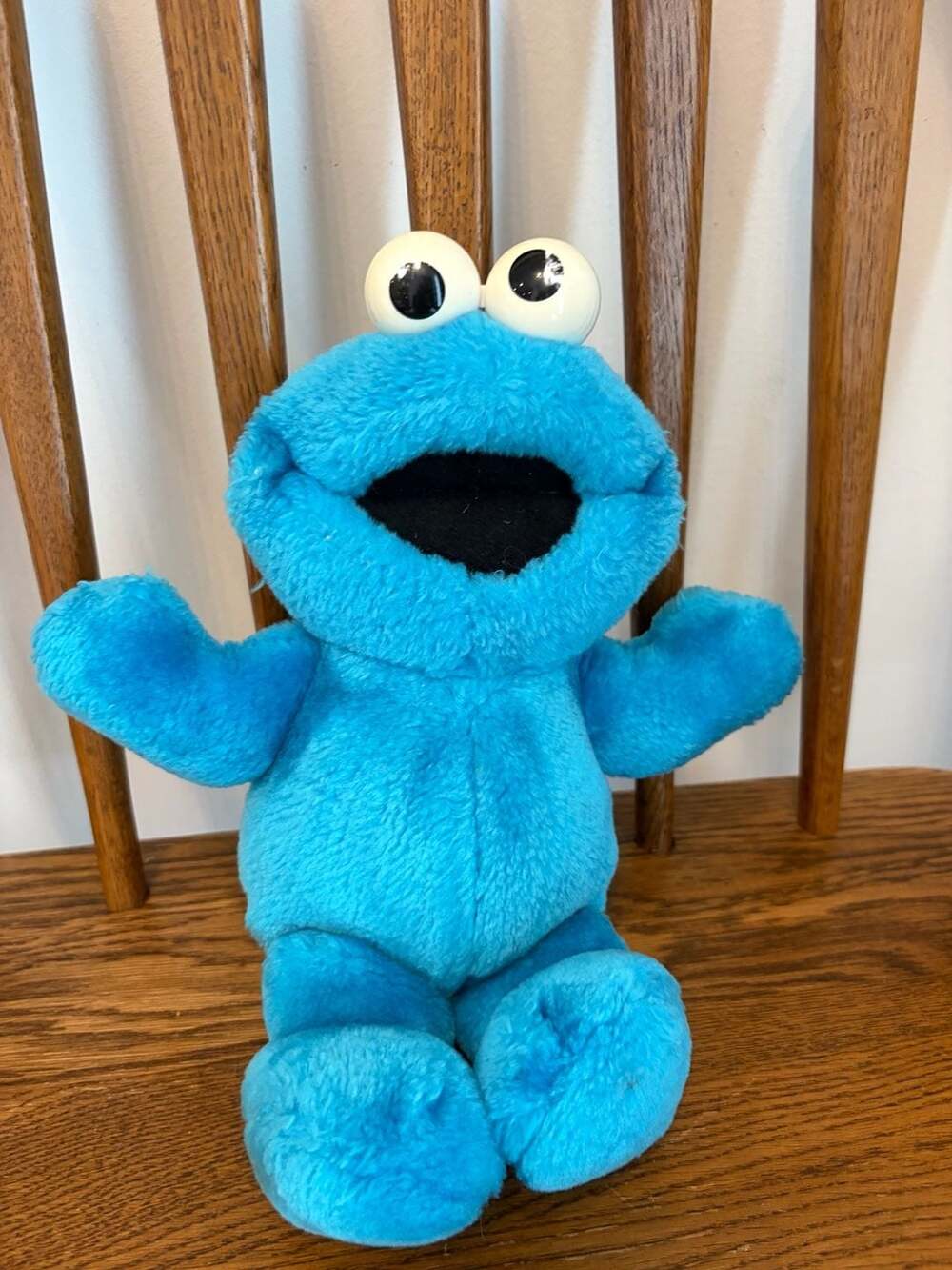 Vintage 1996 Tyco Sesame Street Tickle Me Cookie Monster Plush
